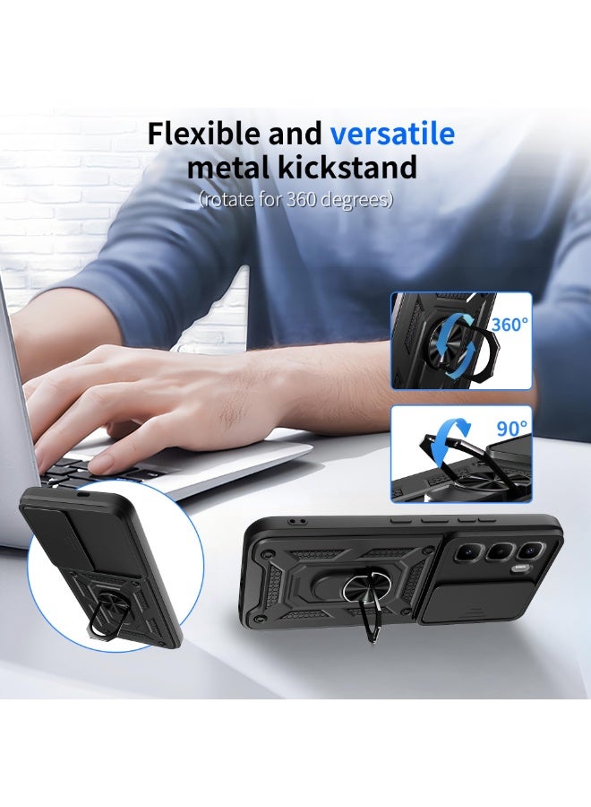 general Compatible with Infinix Hot 60 Pro 4G Case Cover,with Slide Camera Lens Cover Compatible with Infinix Hot 60 Pro 4G X6885 Cell Phone Protective Case - Image 5