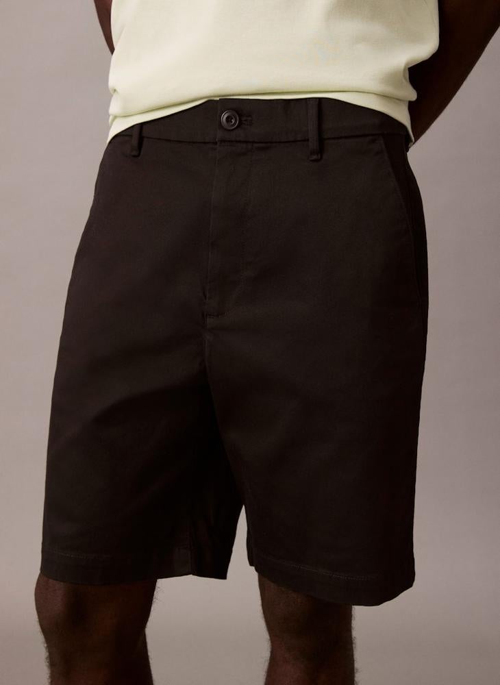 CALVIN KLEIN Stretch Chino 9" Straight Fit Cotton Shorts - Image 1