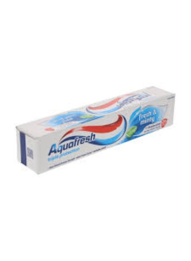 أكوا فريش Aquafresh Triple Protection Minty Toothpaste 125ml (2 PICES ) - Image 1