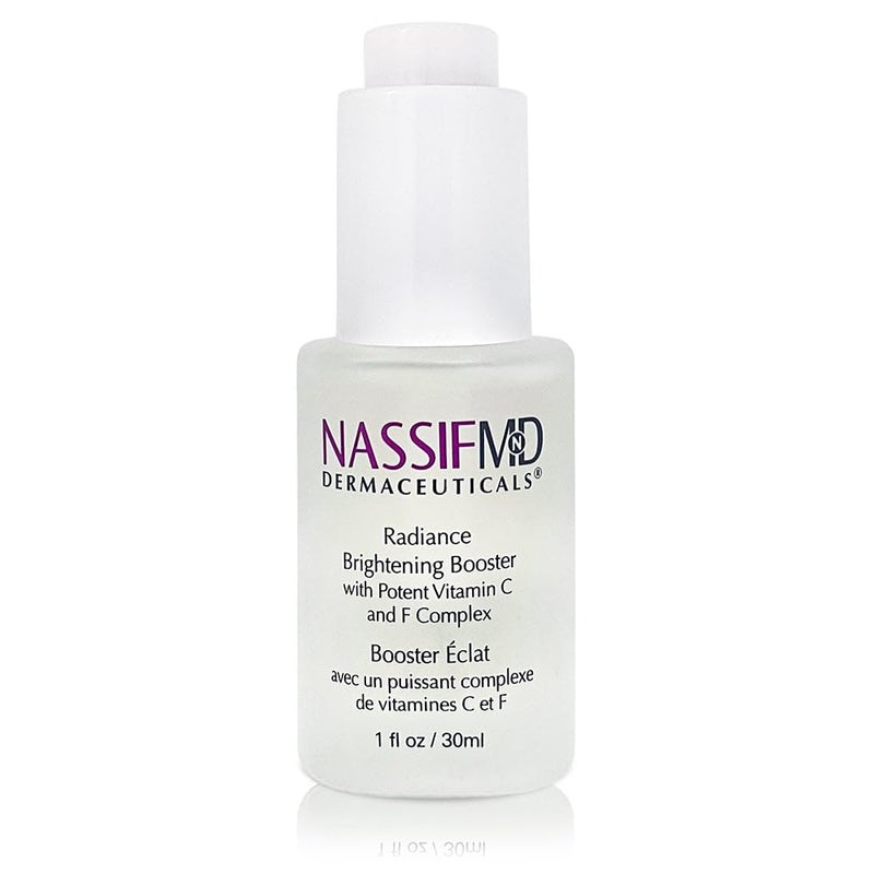 nassif md NassifMD Radiance Booster Vitamins C for Face, Brightening serum Dark Spot Remover, Vitamin C with Omega-3 and Squalene Oil - Image 1