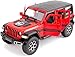 BDTCTK OffRoad 7 Door for Wrangler Diecast Toy Car Model 122 Scale Metal Alloy Vehicle for Kids Boys Girls Adults Doors Open Light and Sound Gifts Red - Image 2