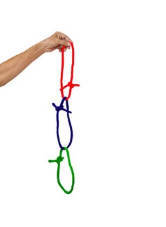 MilesMagic MilesMagic Magician's Deluxe Linking Rope Loops Gimmick | Tie Untie Knots | for Real Close Up Mentalism | Street Magic or Stage Magic Tricks, Made of Wool  - Image 1