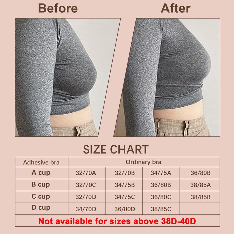Awant Awant Strapless Sticky Bra (US, Cup Band, A, Beige)  - Image 5