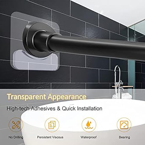 REWOP Adhesive Wall Hooks for Heavy Items Stainless Steel, PVC, ABS Nail Free Seamless Adhesive Non-Trace No Drilling Installation Hanging, Waterproof Screws Wall Hook (U Shape Hooks, 10) - Image 3