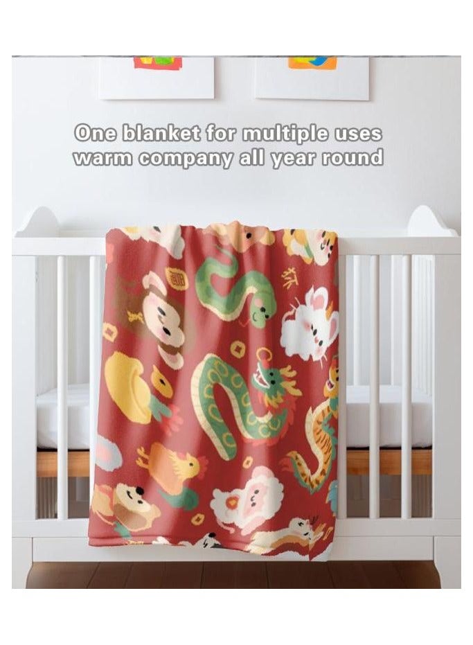 عام بطانية رقيقة من الفانيلا (دافئة ومريحة، ومناسبة للنوم واستخدام الألعاب وإزالة الغبار ومقاومة للرمل) 150 سم * 200 سم - 2 - Image 5