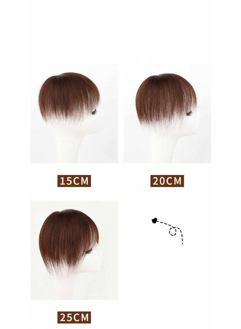إستيل شعر مستعار غير مرئي للنساء من شعر الإنسان - شعر مستعار مستقيم وخفيف الوزن وقابل للتهوية مع غرة لمظهر أكثر امتلاءً، وصلة شعر أسود طبيعي - Image 5