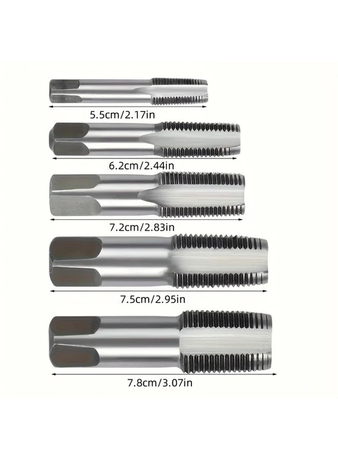 DB14 Style HSS Taper Pipe Tap BSP Metal Screw Thread Cutting Tool G1 8 1 4 3 8 1 2 3 4 - Image 2