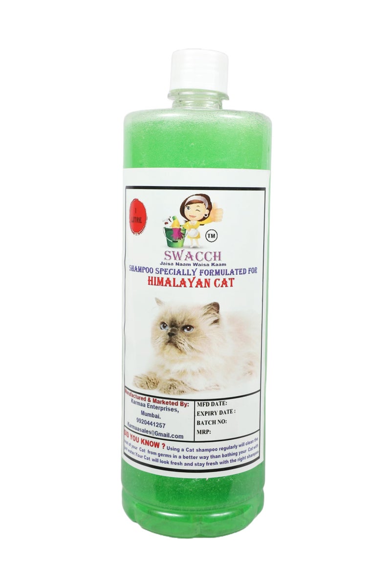 SWACCH Shampoo Specially FORMULATED for Himalayan Cat (1 Litre) NEEM ALOEVERA - Image 2