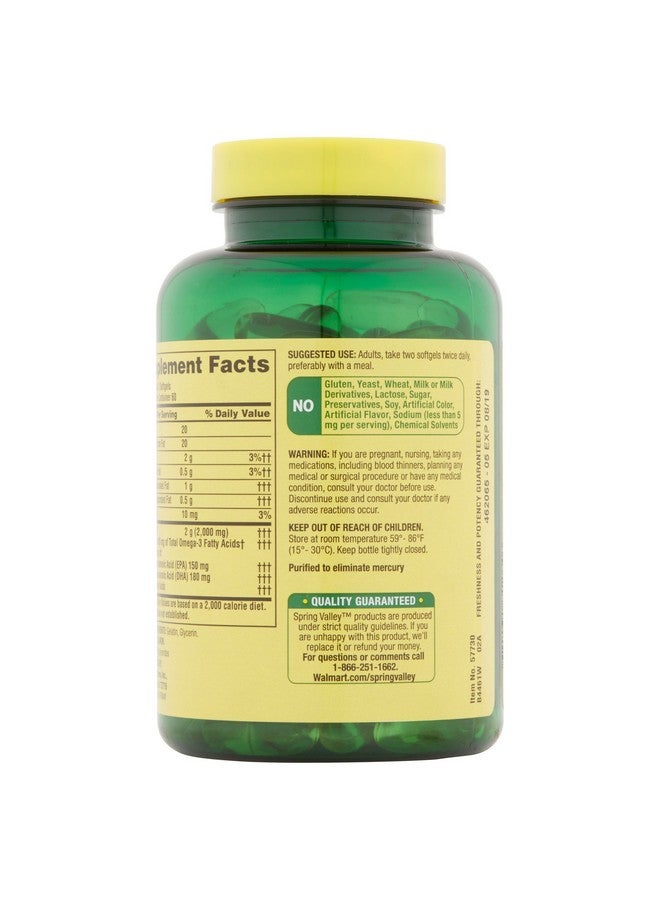 SPRING VALLEY زيت السلمون 1000 ملغ - Image 5