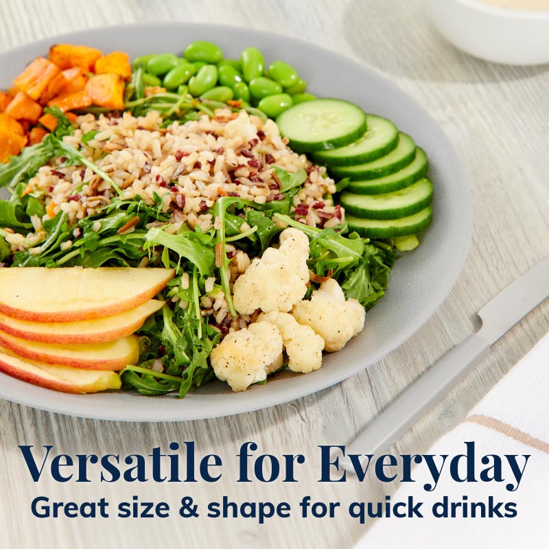 US Acrylic Everest Ultra-Durable Plastic 10 inch Dinner Plates in Grey Stone | Set of 6 Reusable, BPA-Free, Made in the USA, Dishwasher Safe Dinnerware - Image 3