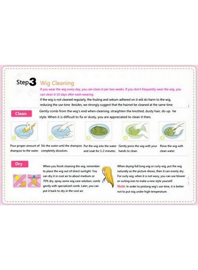 crazy cart Straightened length 27.6" Wig mixed color Long Curly Wavy Hair Women and Girl Cosplay Party Costume Wig(Red, Black, White) - Image 4