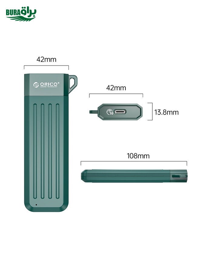 BURAQ ORICO MM2C3-G2-GY USB3.1 Gen2 Type-C 10Gbps M.2 NVMe SSD Enclosure(Grey)  - Image 2