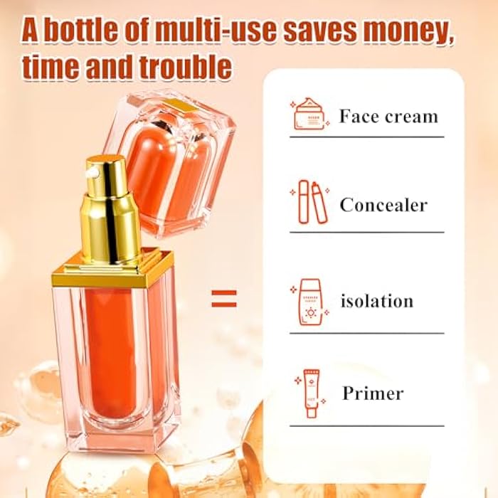 Five Vitamin C Tone-Up Cream,Five Vitamin C Creams Set,Vc BB Cream,Vc Face Moisturizing Makeup Creams,Lightweight Long Lasting Deep Hydration For All Skin Type & Daily Use(2PCS) - Image 2