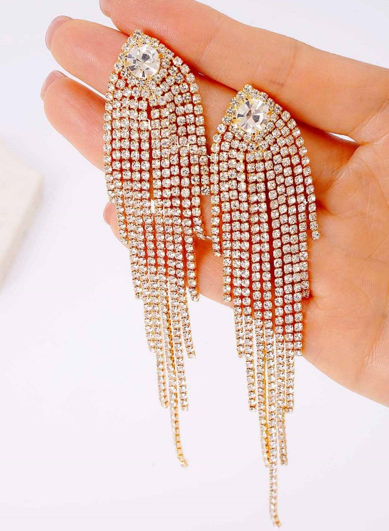 فاشون ذهبية على شكل سلسلة أقراط مثقبة متعددة - Image 5