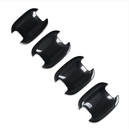 Beautost Fit for Ford 2021 2022 2023 2024 2025 Bronco Sport Door Bowl Handle Cover Trims Carbon Fiber Black - Image 1