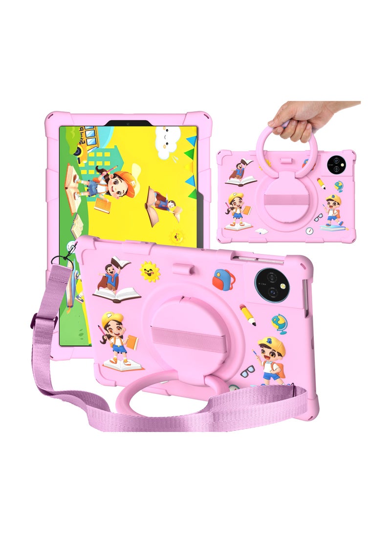 Compatible with the Honor X9A - 11.5 Case, Rugged Protective EVA Silicone Child Protective Case, Shockproof Foldable 360 Degree Rotatable Stand Grip