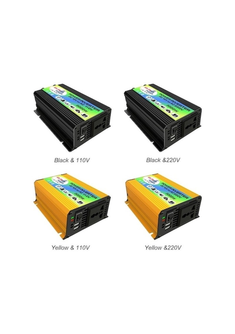 12V to 220V/110V300W household power conversion car inverter dual USB Black - Image 5