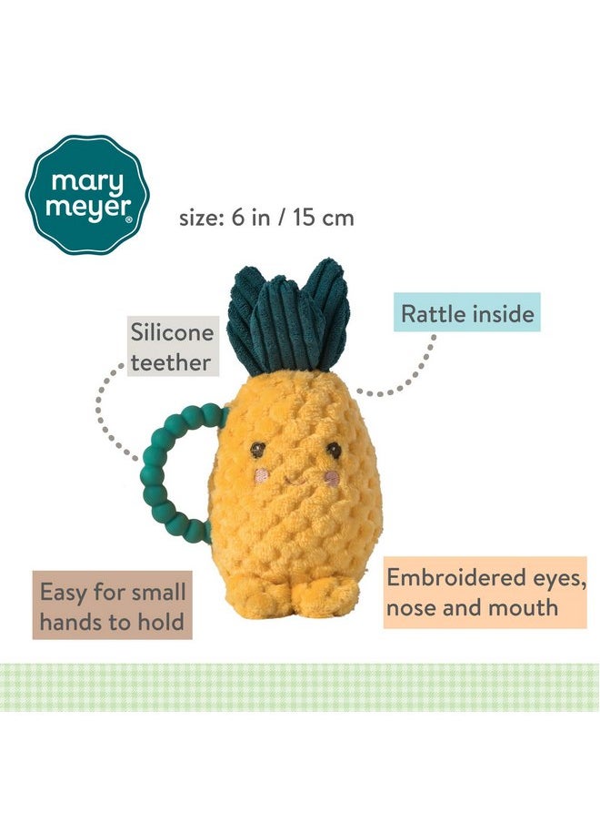 Mary Meyer Mary Meyer Teether Baby Rattle, 6-Inches, Sweetie Pineapple  - Image 2
