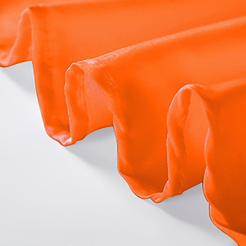 Cupuamon Rectangle Tablecloth 60x120 inch Washable Polyester Fabric Table Cloth for Wedding Party Dining Banquet Decoration(60x120  Orange) - Image 4