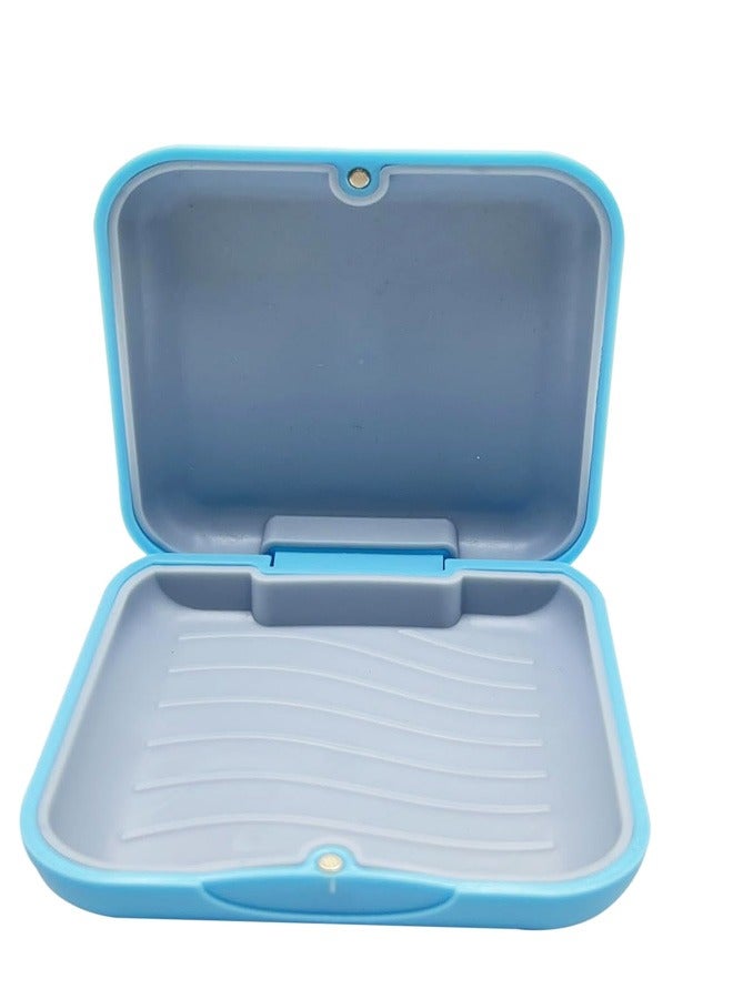 Generic Retainer Case Slim Aligner Case, Retainer Mouth Guards Travel Case(F-Blue) 