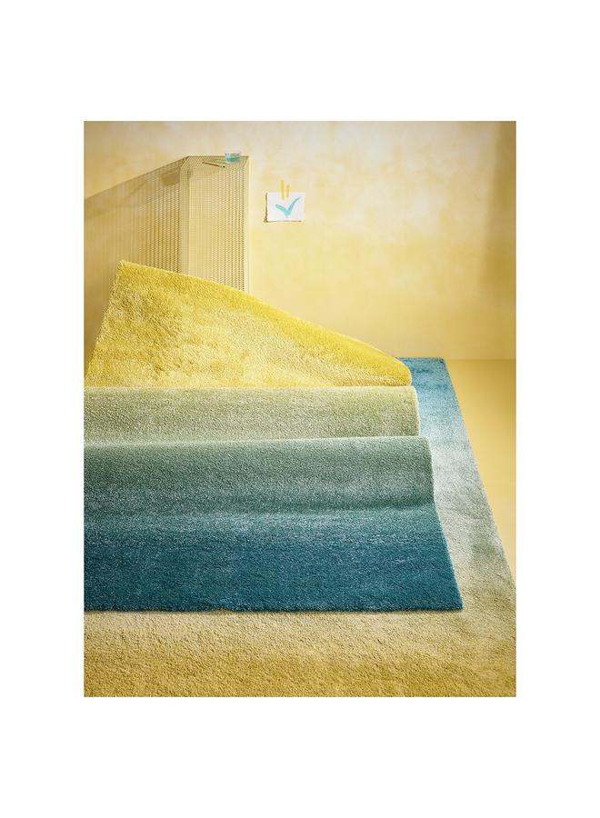 erorex Rug, high pile, blue/green yellow, 160x230 cm - Image 4