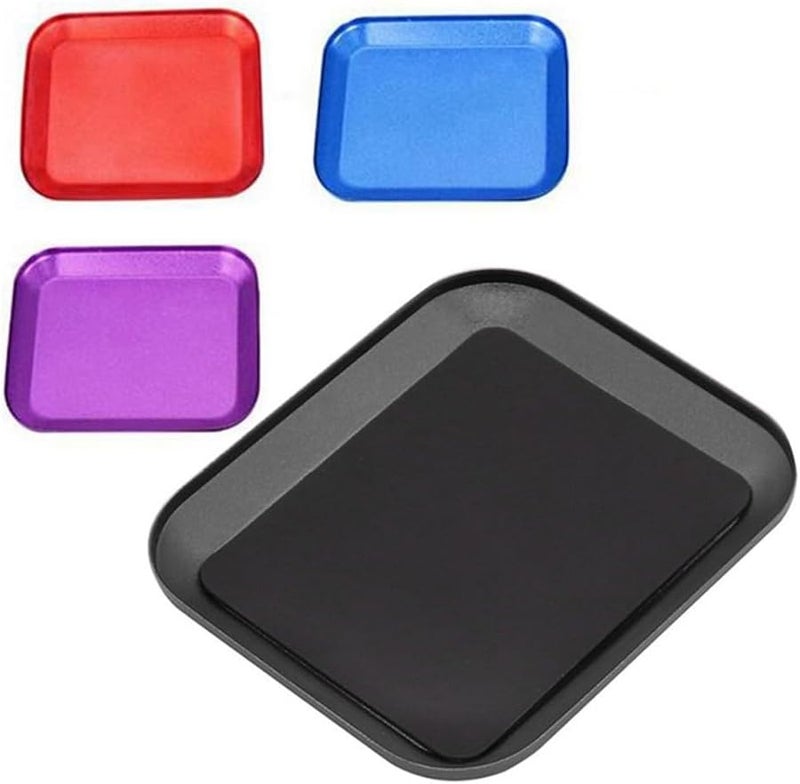 Purple Magnetic Screw Tray Aluminum Alloy Repair Organizer Tool for Nuts Bolts and Small Parts - Image 4