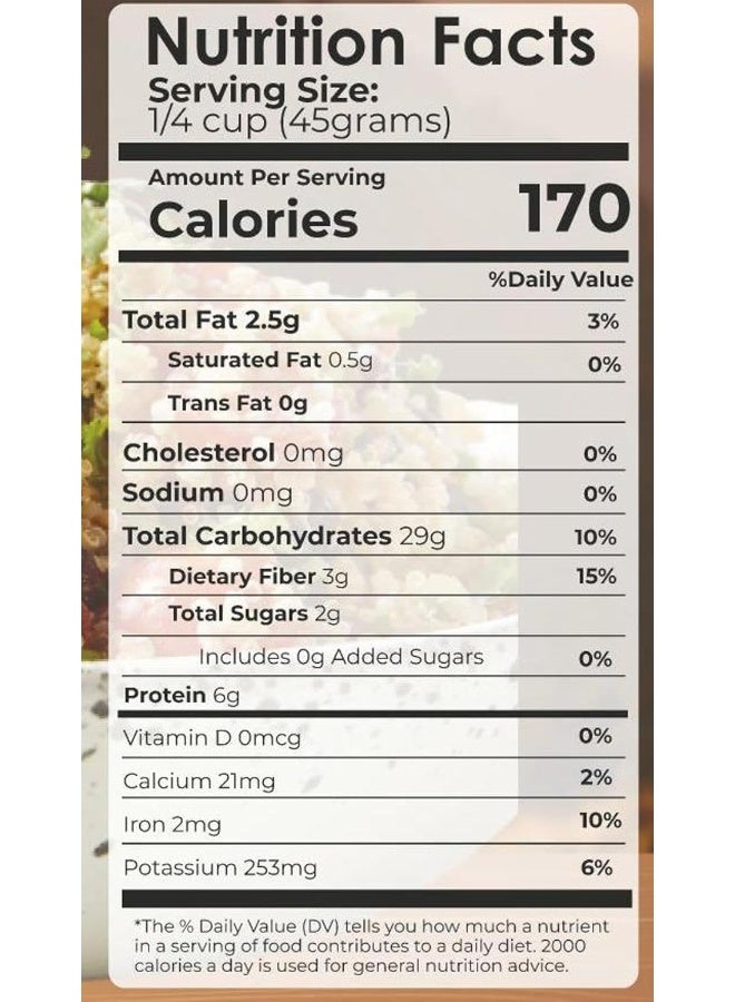 American Harvest Natural White Quinoa In Jar 2Kg | Gluten Free | Superfood - Image 3