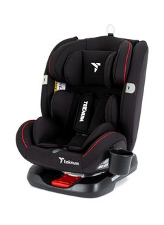 TEKNUM Evolve 360 Car Seat (0 - 12Yrs) With Sunveno Fashion Diaper Bag - Black  - Image 2