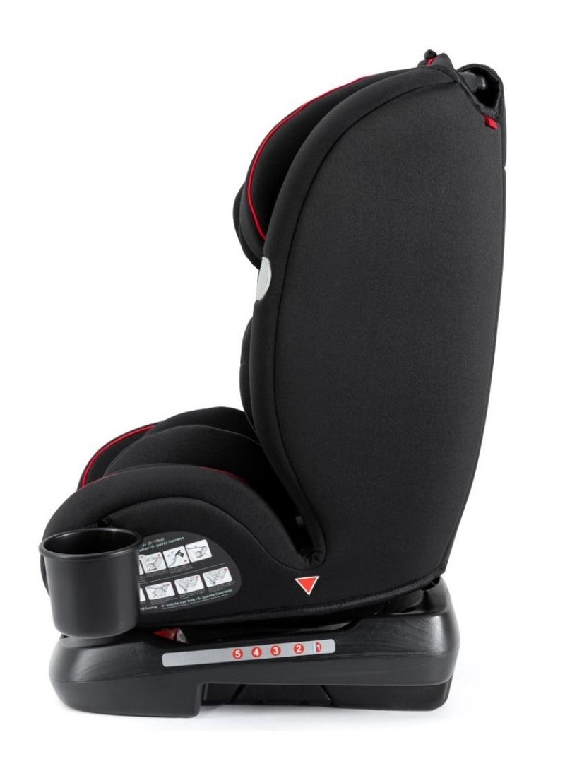 TEKNUM Evolve 360 Car Seat (0 - 12Yrs) With Sunveno Fashion Diaper Bag - Black - Image 4