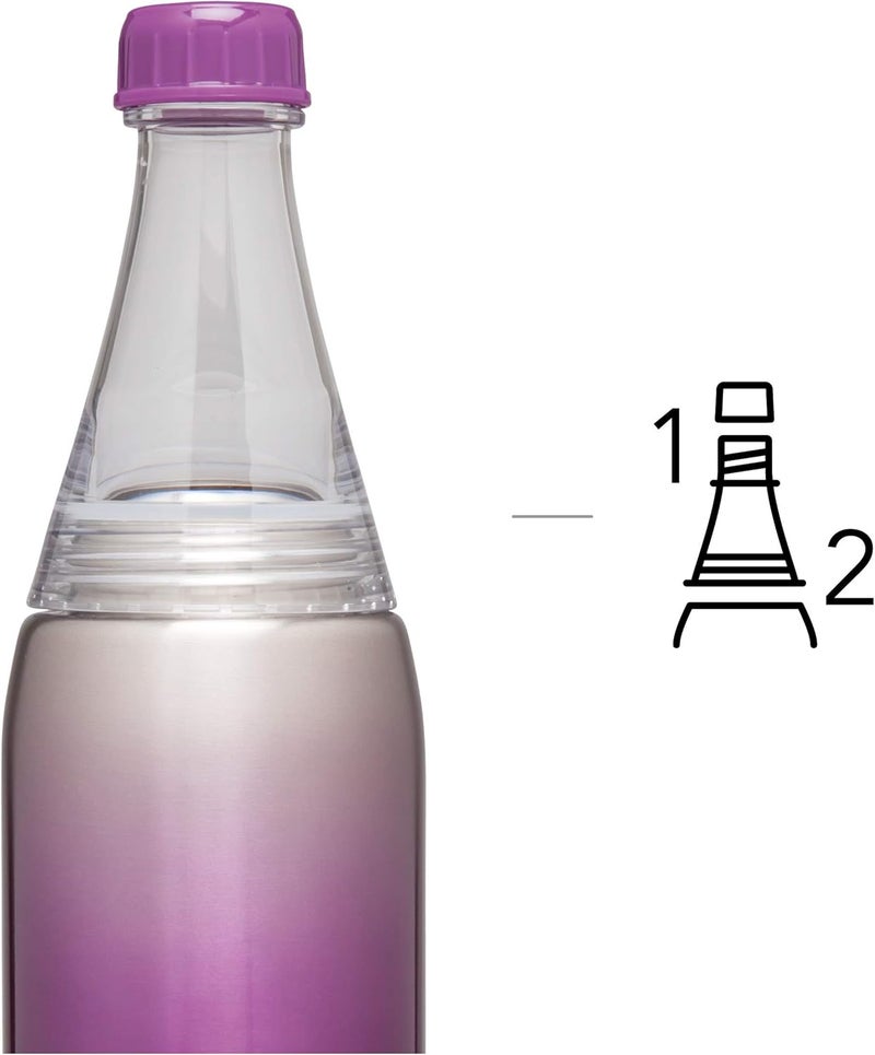 Aladdin Fresco Twist & Go Thermavac™ Stainless Steel Water Bottle 0.6L Purple - Leakproof and Insulated - Image 5