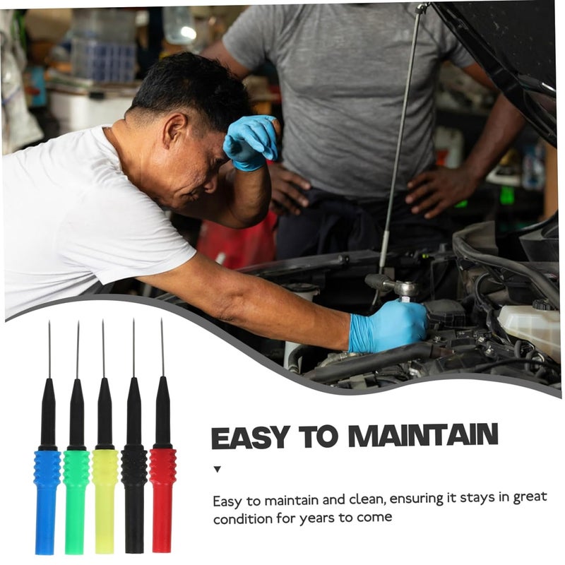 مجموعة مسبار خلفي للسيارات 5 قطع، مسابر أسلاك غير مدمرة للاختبارات الكهربائية - Image 3