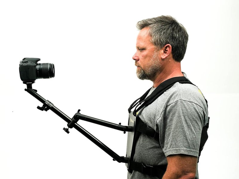 Glide Gear SNC 100 Snorricam Rig for DSLR Smartphone Chest Mount 3ft Arm 33lb Payload Lightweight Aluminum Harness