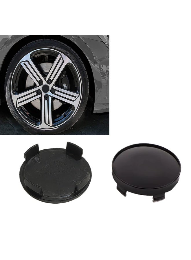 Premium Car Wheel Covers | Durable Car Tire Hub Caps | Wheel Plugs for Front and Rear Tire Hubs | 2-Piece Set, Lockable, Sleek Black Finish | Universal Fit 6 cm / 5.5 cm - Image 5