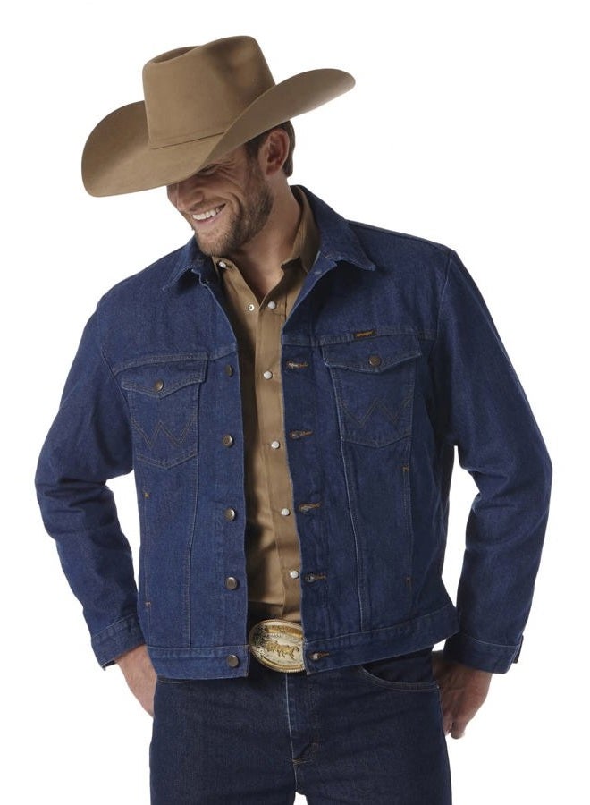Wrangler Men's Cowboy Cut Western Unlined Denim Jacket, Large Tall - Image 1