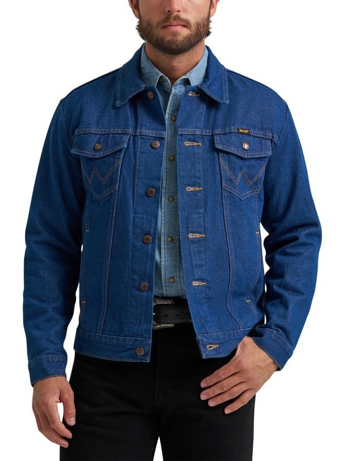 Wrangler Men's Cowboy Cut Western Unlined Denim Jacket, Large Tall - Image 3