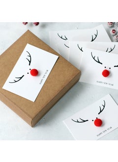 Bimotif Christmas deer themed card set, 13.5x8.5 cm 6 pieces  - Image 1