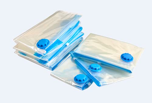 Yorten Reusable Zip lock Vacuum Storage Space Save Clothes packing bags clothes vacuum bags 50 cm x60 cmPack of 4 - Image 5