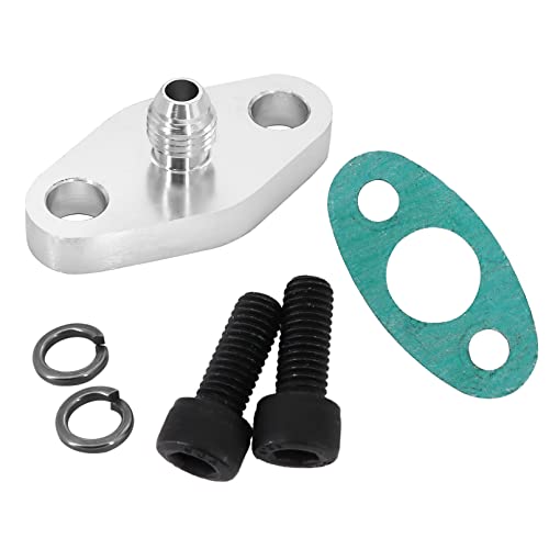 Tektall 4AN Fitting T3 T3/T4 T04 Turbo Oil Feed Inlet Flange Gasket Adapter Kit - Image 5