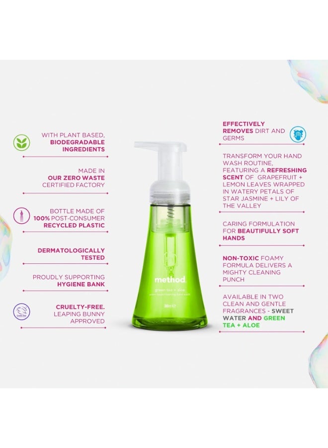 Method Green Tea & Aloe Plant Based Foaming Handwash 300ML - Image 3