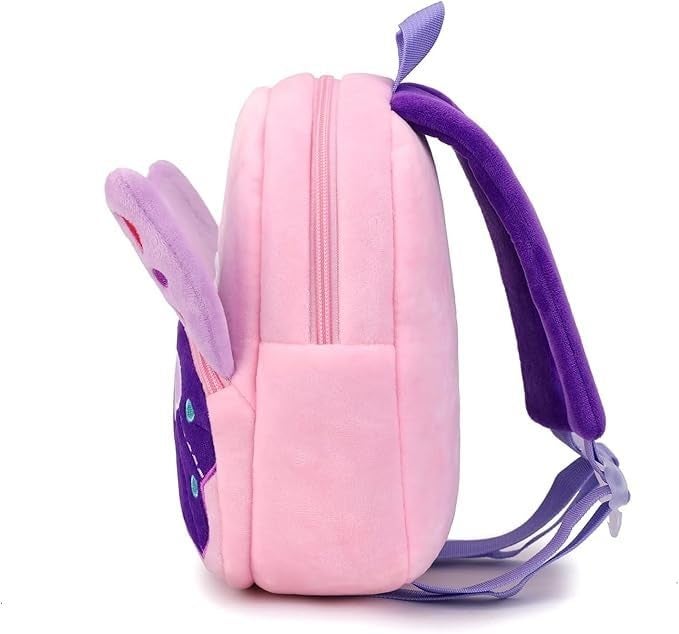Frantic School Backpack School Bag Daypack Picnic Bag For Boys & Girls(Pink Baby Butter fly) - Image 3