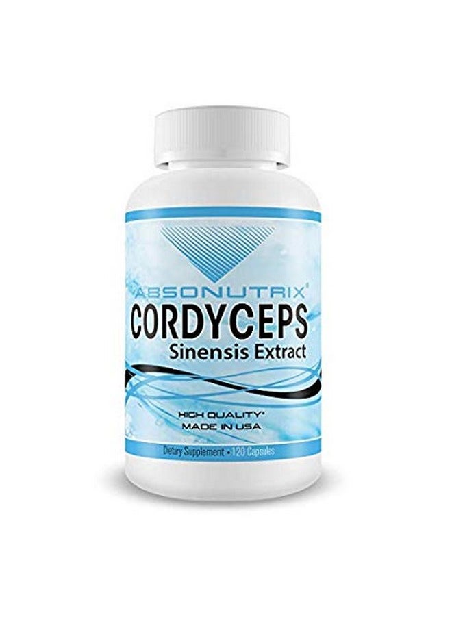 Absonutrix - Cordyceps Sinensis Extract 1000 Mg Dietary Supplement Immunity And Energy Boost 120 Glutenfree Vegetable Capsules Gmpcertified Nongmo Made In Usa - Image 1