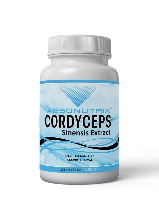 Absonutrix - Cordyceps Sinensis Extract 1000 Mg Dietary Supplement Immunity And Energy Boost 120 Glutenfree Vegetable Capsules Gmpcertified Nongmo Made In Usa - Image 1