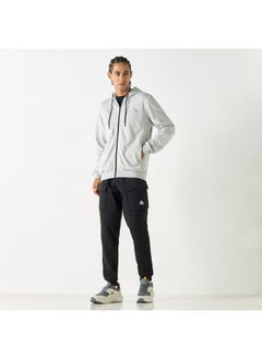 Kappa Kappa Solid Zip Through Hoodie with Long Sleeves and Pockets  - Image 2