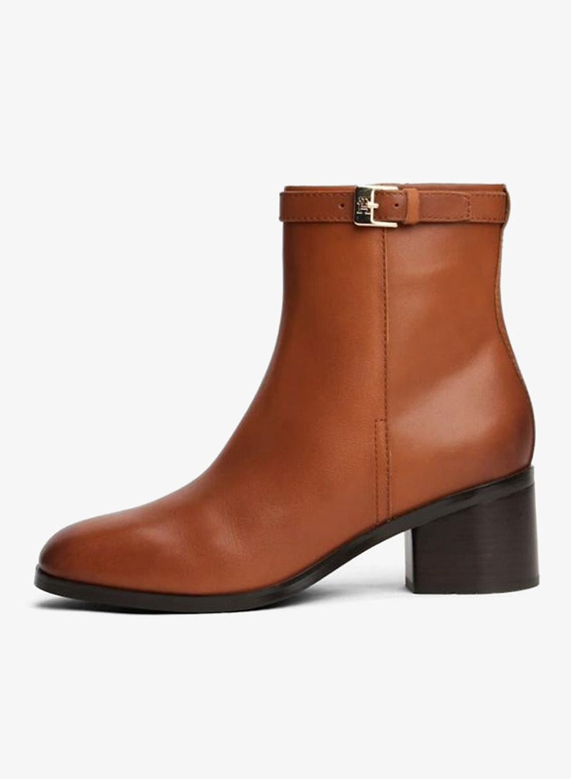 TOMMY HILFIGER Buckle Riding Mid Heel Bootie - Image 3