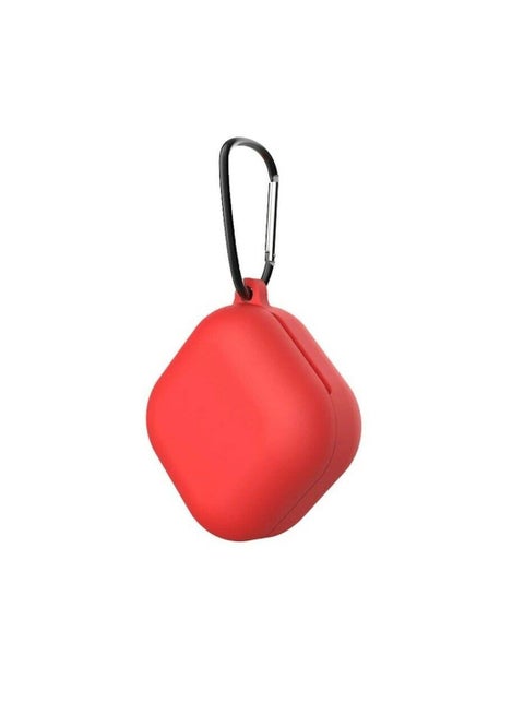 For samsung galaxy buds live 2020 silicone case with holder -red