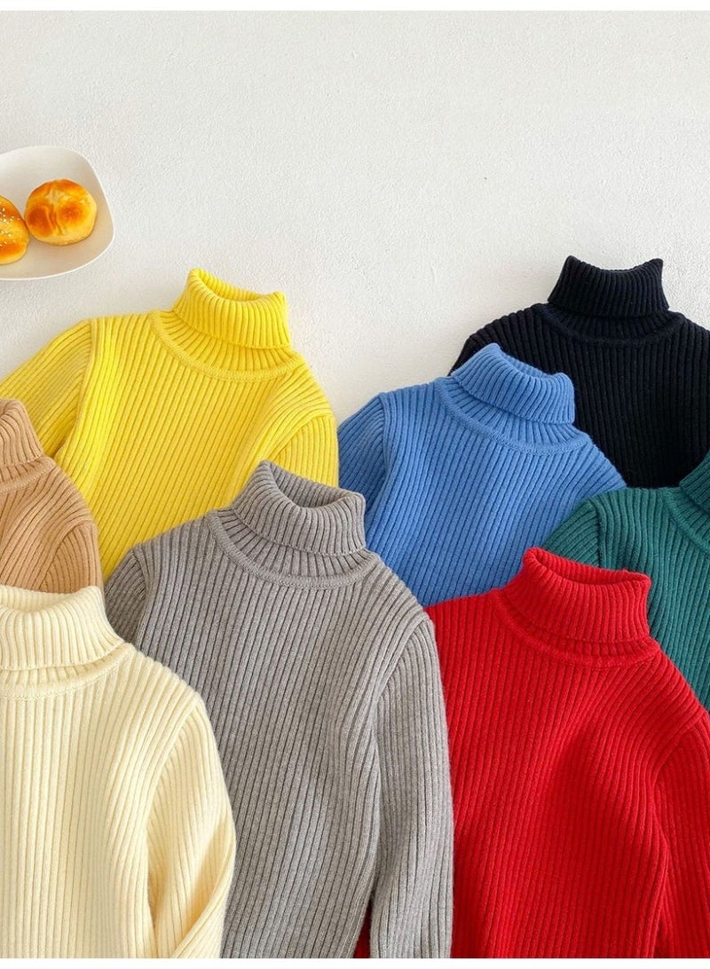 ويني بي بلوزة تيرتنيلكنغ مصنوعة من حياكة العظام للأطفال | قميص طويل الأكمام دافئ للأولاد والبنات الصغار | ناعم ومرن للاستخدام في اللعب والمدرسة والشتاء - Image 5