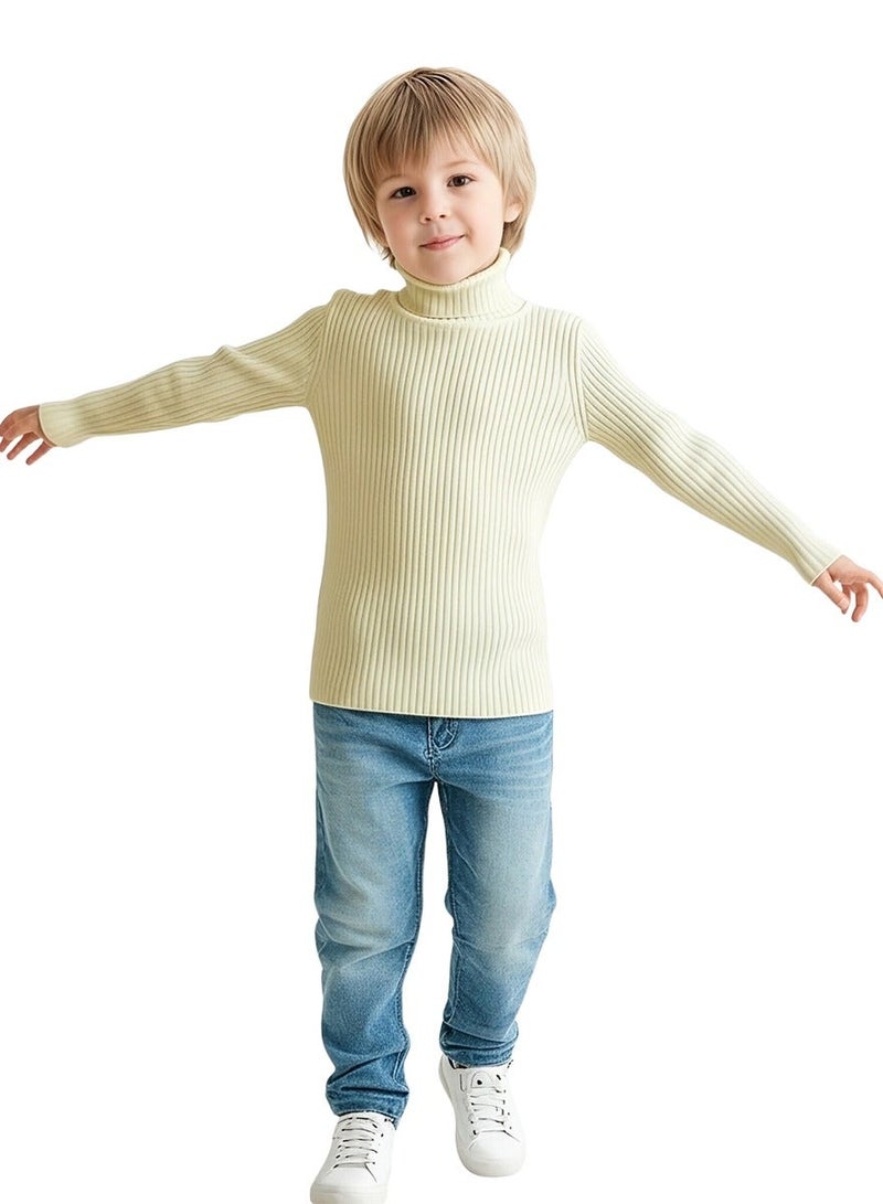 ويني بي بلوزة تيرتنيلكنغ مصنوعة من حياكة العظام للأطفال | قميص طويل الأكمام دافئ للأولاد والبنات الصغار | ناعم ومرن للاستخدام في اللعب والمدرسة والشتاء - Image 2