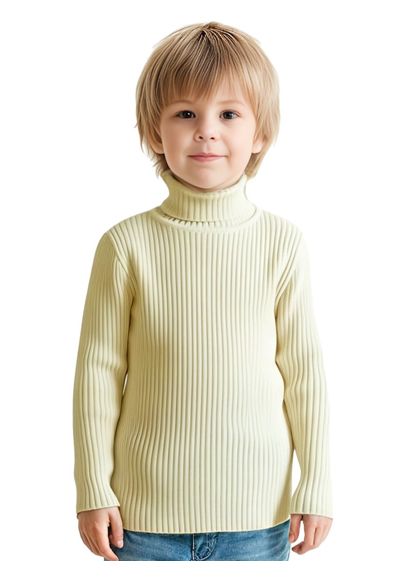 ويني بي بلوزة تيرتنيلكنغ مصنوعة من حياكة العظام للأطفال | قميص طويل الأكمام دافئ للأولاد والبنات الصغار | ناعم ومرن للاستخدام في اللعب والمدرسة والشتاء - Image 1