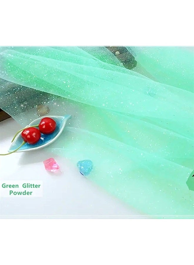 Go Ho Hair and Body Glitter Spray, Festival Glitter Powder Makeup for Hair/Body/Clothes,Glitter Powder Spray for Body Face Highlighter,Green,10g - Image 1