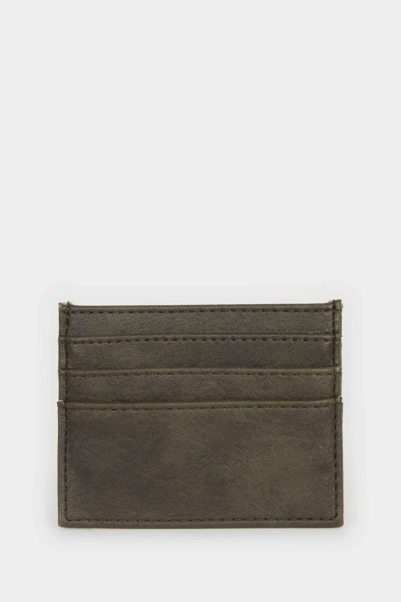ديفاكتو Man Faux Leather Business Card Wallet